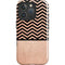 Rose Gold Chevron Split iPhone 16 Pro Magsafe Impact Case